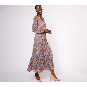 Belle by Kim Gravel Blue Ruffled Tiered Sundress